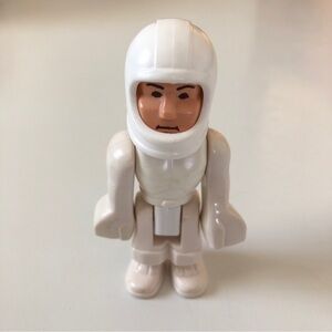 Vintage Fisher-Price Construx Spaceman White Astronaut Figure With Helmet 3" H